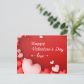 ハッピーバレンタインデー ポストカード (スタンド正面)