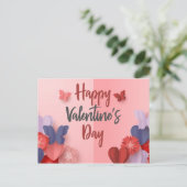 ハッピーバレンタインデー ポストカード (スタンド正面)