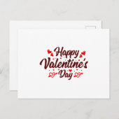 ハッピーバレンタインデー ポストカード (正面/裏面)