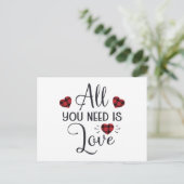 ハッピーバレンタインデー ポストカード (スタンド正面)