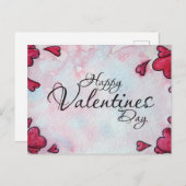 ハッピーバレンタインデー ポストカード (正面/裏面)