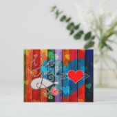 ハッピーバレンタインデー ポストカード (スタンド正面)