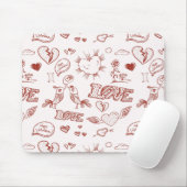 ハッピーバレンタインデー マウスパッド (マウス)