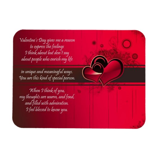 ハッピーバレンタインデー マグネット (横)