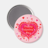 ハッピーバレンタインデー マグネット (正面/裏面)
