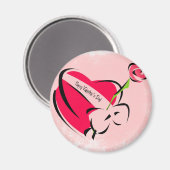 ハッピーバレンタインデー マグネット (正面/裏面)