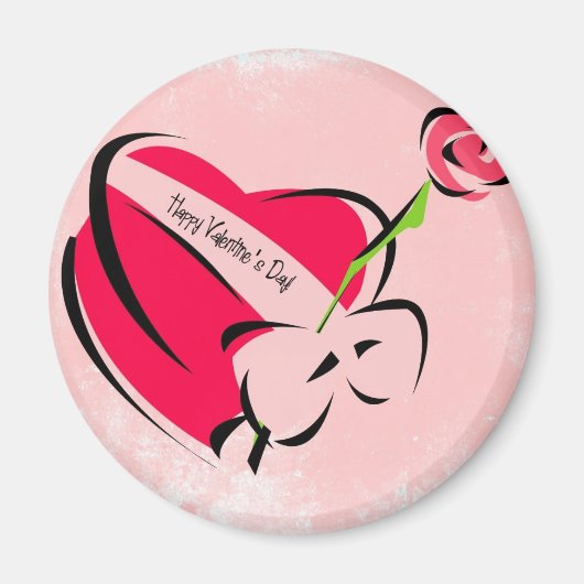 ハッピーバレンタインデー マグネット (正面)