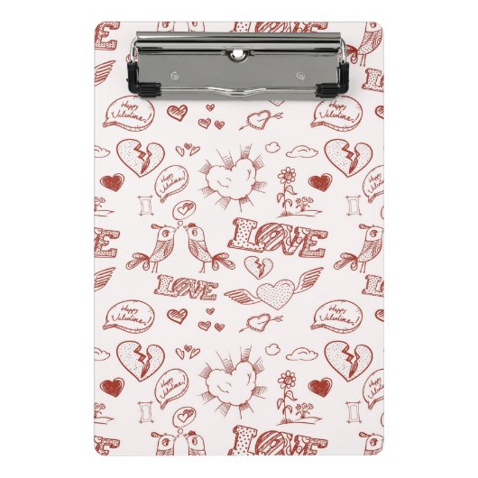 ハッピーバレンタインデー ミニクリップボード (正面)