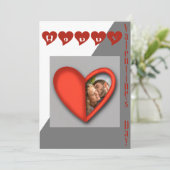 ハッピーバレンタインデー-モダンハート シーズンカード (スタンド正面)