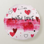 ハッピーバレンタインデー ラウンドクッション (正面)