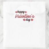 ハッピーバレンタインデー ラウンドシール (バッグ)