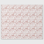 ハッピーバレンタインデー ラッピングペーパー (フラット)