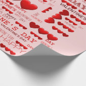 ハッピーバレンタインデー ラッピングペーパー (角)