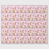 ハッピーバレンタインデー ラッピングペーパー (フラット)