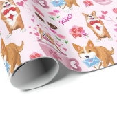 ハッピーバレンタインデー ラッピングペーパー (ロールコーナー)