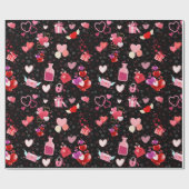 ハッピーバレンタインデー ラッピングペーパー (フラット)