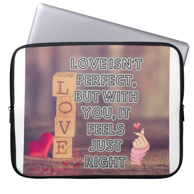 ハッピーバレンタインデー! ラップトップスリーブ (正面)