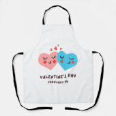 ハッピーバレンタインデー – ラブイメージおもしろい エプロン (正面)