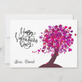 ハッピーバレンタインデー|ラブハートシェイプツリー シーズンカード (正面)