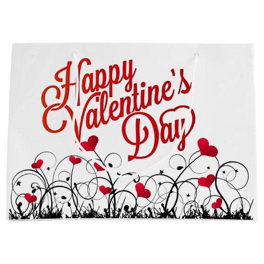 ハッピーバレンタインデー ラージペーパーバッグ (正面)