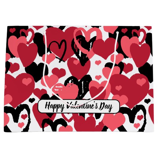 ハッピーバレンタインデー ラージペーパーバッグ (正面)