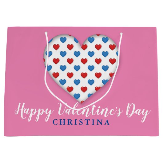 ハッピーバレンタインデー ラージペーパーバッグ (正面)