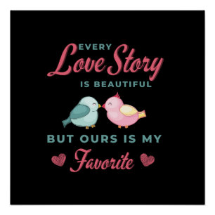 ハッピーバレンタインデー – ロマンスカップルおもしろい ポスター