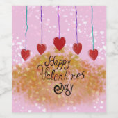 ハッピーバレンタインデー ワインラベル (シングルラベル)