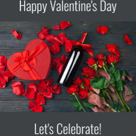 ハッピーバレンタインデー ワインラベル