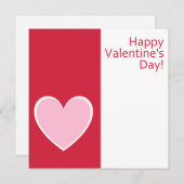 ハッピーバレンタインデー!休日のグリーティングカード シーズンカード (正面/裏面)