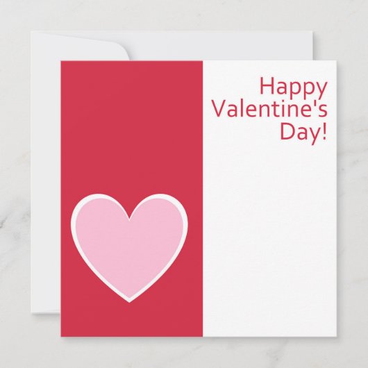 ハッピーバレンタインデー!休日のグリーティングカード シーズンカード (正面)