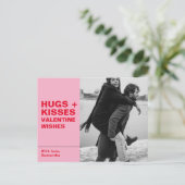 ハッピーバレンタインデー |写真はがき ポストカード (スタンド正面)