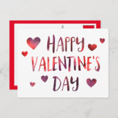 ハッピーバレンタインデー《写真》ぼけ味 シーズンポストカード (正面/裏面)