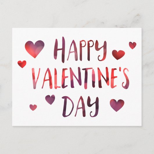 ハッピーバレンタインデー《写真》ぼけ味 シーズンポストカード (正面)