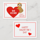 ハッピーバレンタインデー |可愛いハート ノートカード (正面/裏面)
