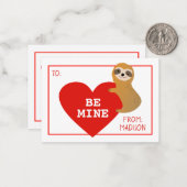 ハッピーバレンタインデー |可愛いハート ノートカード (正面/裏面インサイチュ)