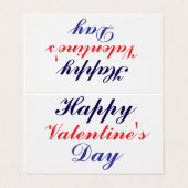 ハッピーバレンタインデー 名刺 (外部フラット)