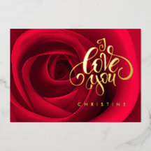 ハッピーバレンタインデー、名前をカスタムするフォイルカード