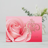 ハッピーバレンタインデー、名前をカスタムするフォイルカード 箔招待状 (立ち正面)