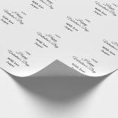 ハッピーバレンタインデー 名前 愛 シンプル 年 スタイリッシュ ラッピングペーパー (角)