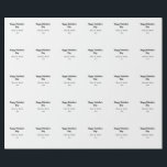 ハッピーバレンタインデー 名前 日付 シンプル ミニマル ラッピングペーパー<br><div class="desc">デザイン</div>