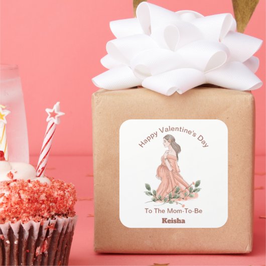 ハッピーバレンタインデー 妊婦さんへ ステッカー (パーティー)