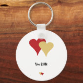 ハッピーバレンタインデー – 恋人のためのバレンタインデー キーホルダー (正面)