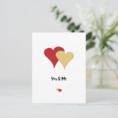 ハッピーバレンタインデー – 恋人のためのバレンタインデー シーズンポストカード (スタンド正面)