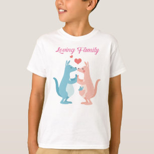 ハッピーバレンタインデー – 愛する家族 Tシャツ