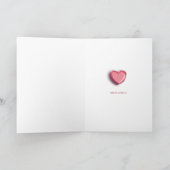 ハッピーバレンタインデー/折り畳みバレンタインデー シーズンカード (内部)