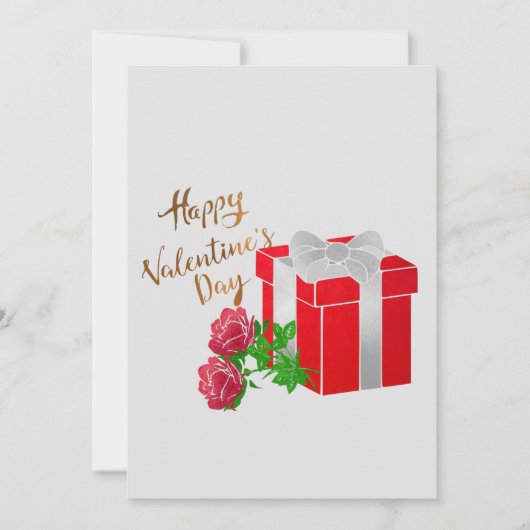 ハッピーバレンタインデー 招待状 (正面)