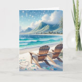 ハッピーバレンタインデー | 海波と山 カード (正面)