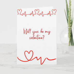 ハッピーバレンタインデー　猫のデザインのポラロイド カード