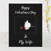 **ハッピーバレンタインデー*私にとっては世界のことを意味する妻 カード (黄色い花)